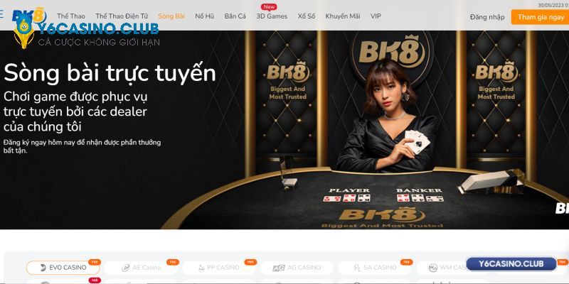 Casino trực tuyến tại nhà cái BK8