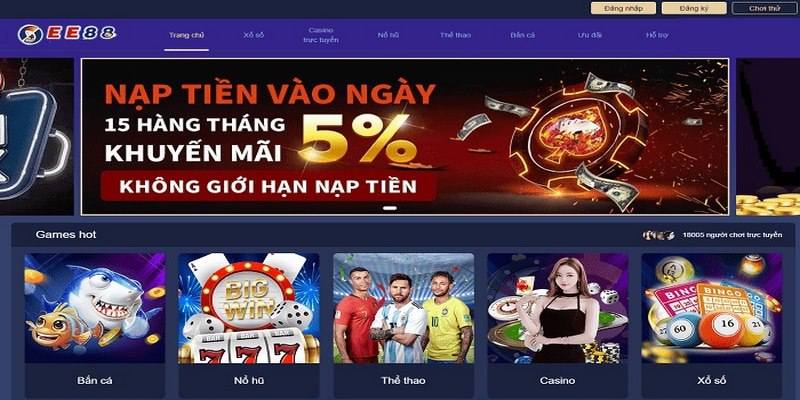 Vài nét về trang web cá cược tổng hợp EE88 uy tín